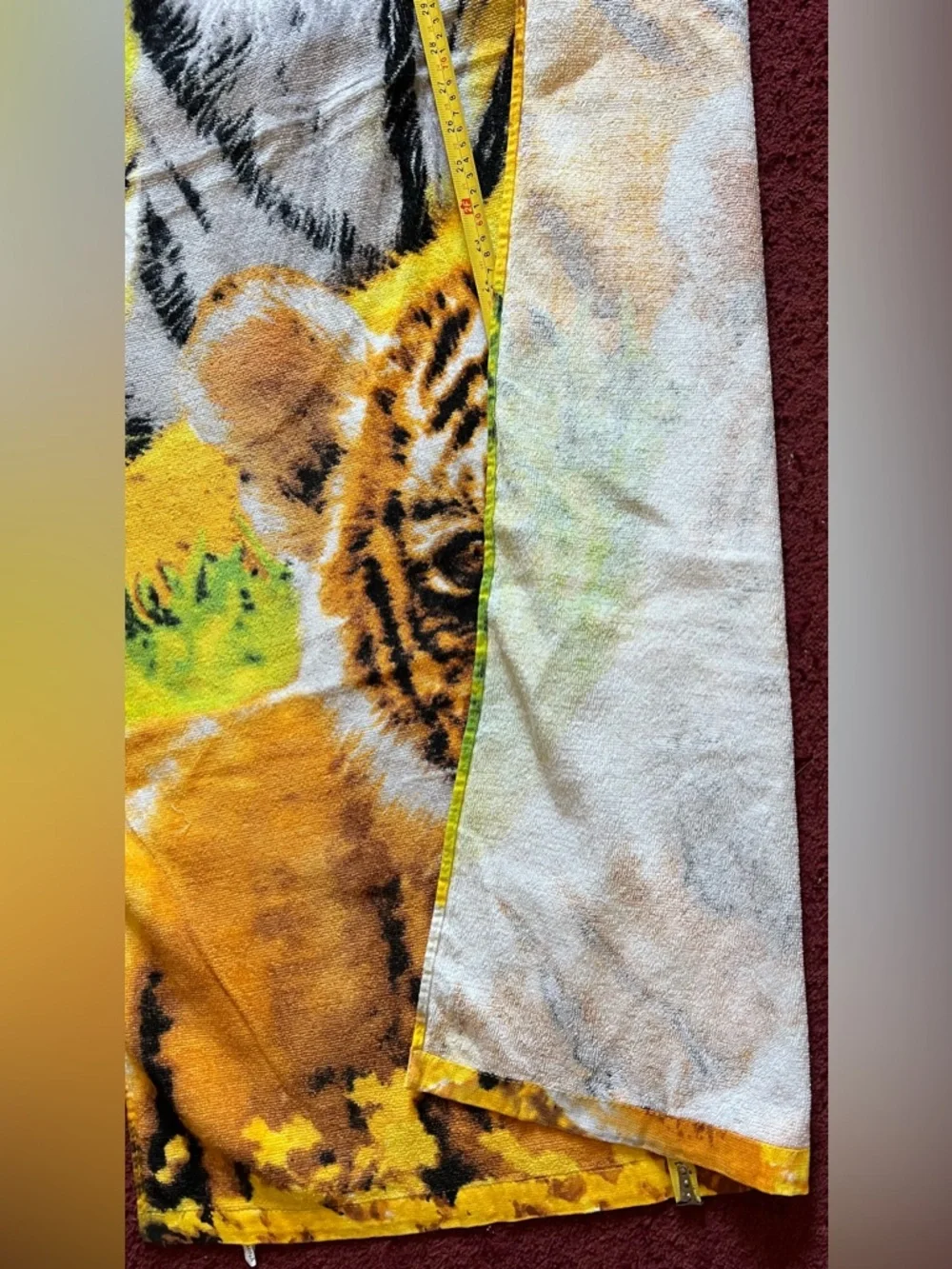 Mama Tiger and Cub Beach Towel